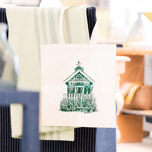 CMBG LOGO & COTTAGE COTTON TOTE BAG
